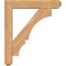 Ekena Millwork Balboa Craftsman Smooth Bracket w/ Offset Brace, Western Red Cedar, 5 1/2"W x 26"D x 30"H BKT0604X26X30BOA04SWR - alternate 4